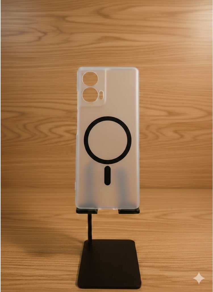 غطاء خلفي لهاتف Motorola Moto G85 ، مصنوع من مادة البولي كربونات الصلبة غير اللامعة فائقة الرقة. - Image 1